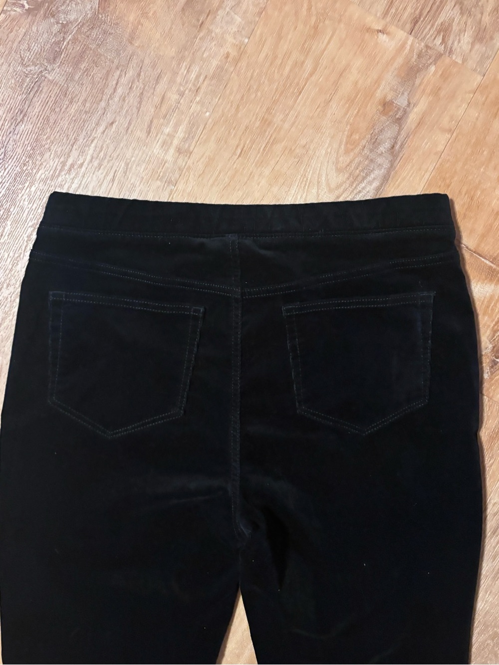 J. Jill black straight pull-on velvet like pants NWT SMALL - Picture 7 of 12
